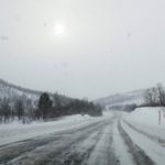 Norway roads, snow