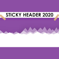 Sticky Header 2020