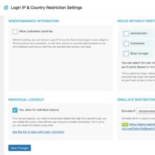 Login IP & Country Restriction PRO